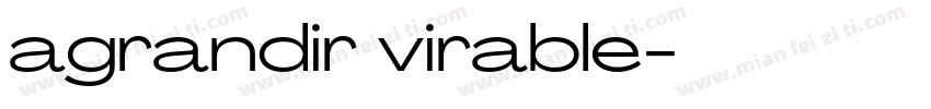 agrandir virable字体转换